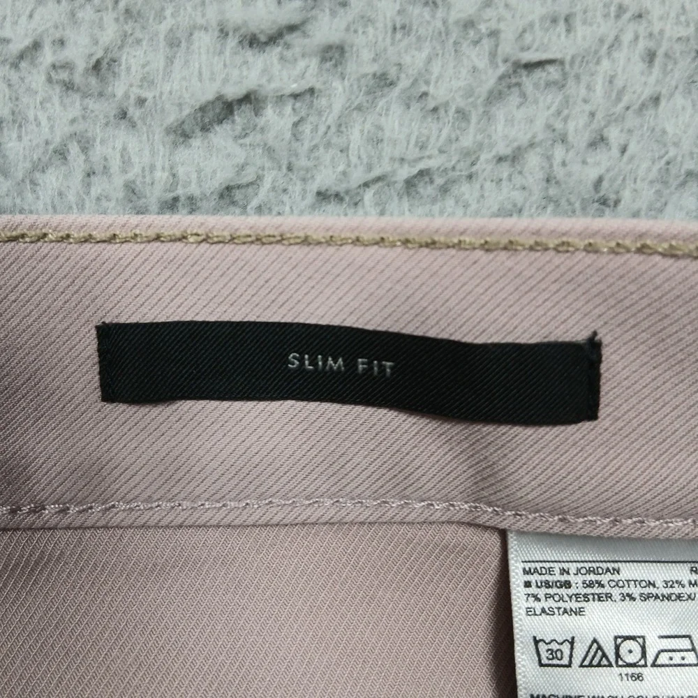 Banana Republic‎ Traveler Pants Men's 35x36 Pink Slim Fit Stretch Cotton Chinos